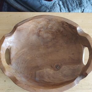 Wooden Serving Tray with Handles